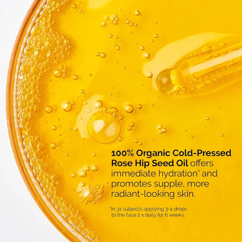 100% Organic Cold-Pressed Rose - Face Oil Rosehip 评论和价格
