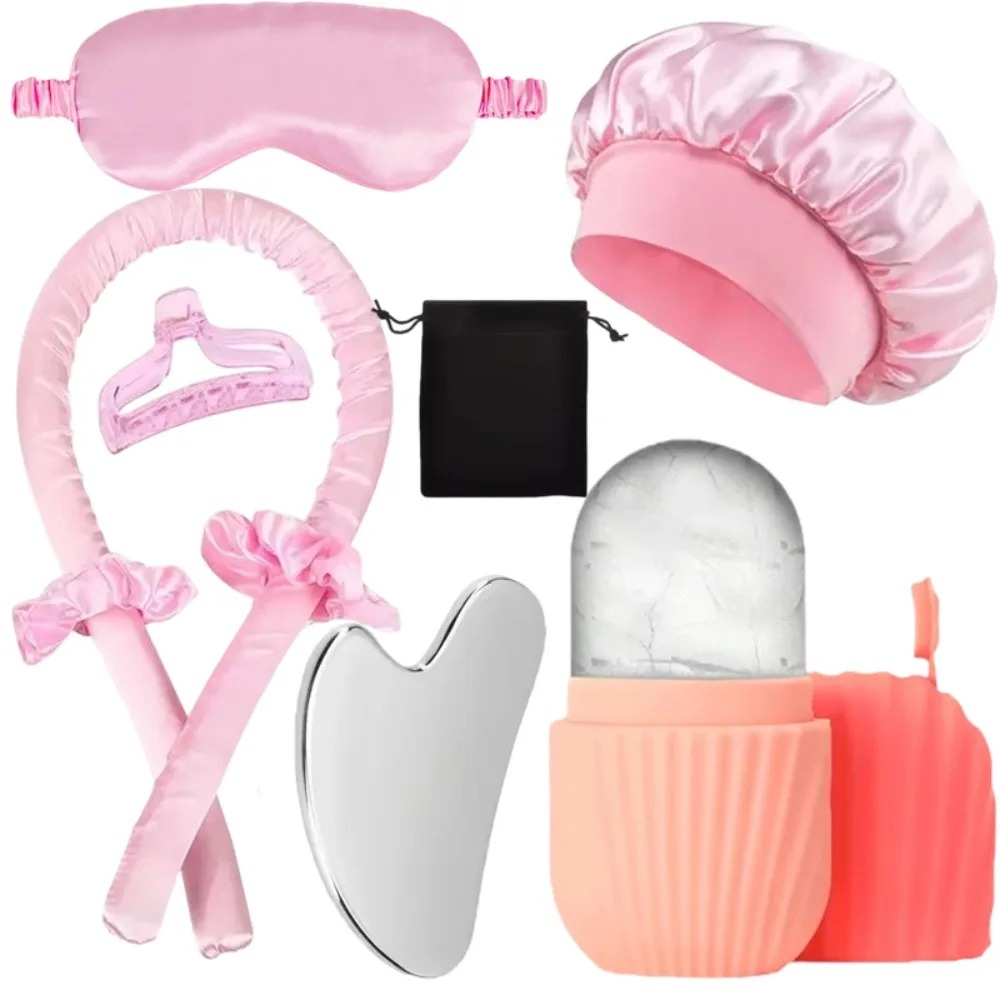 9Pcs Hair Skin Care Set Satin  - Skincare Skin 1004 评论和价格
