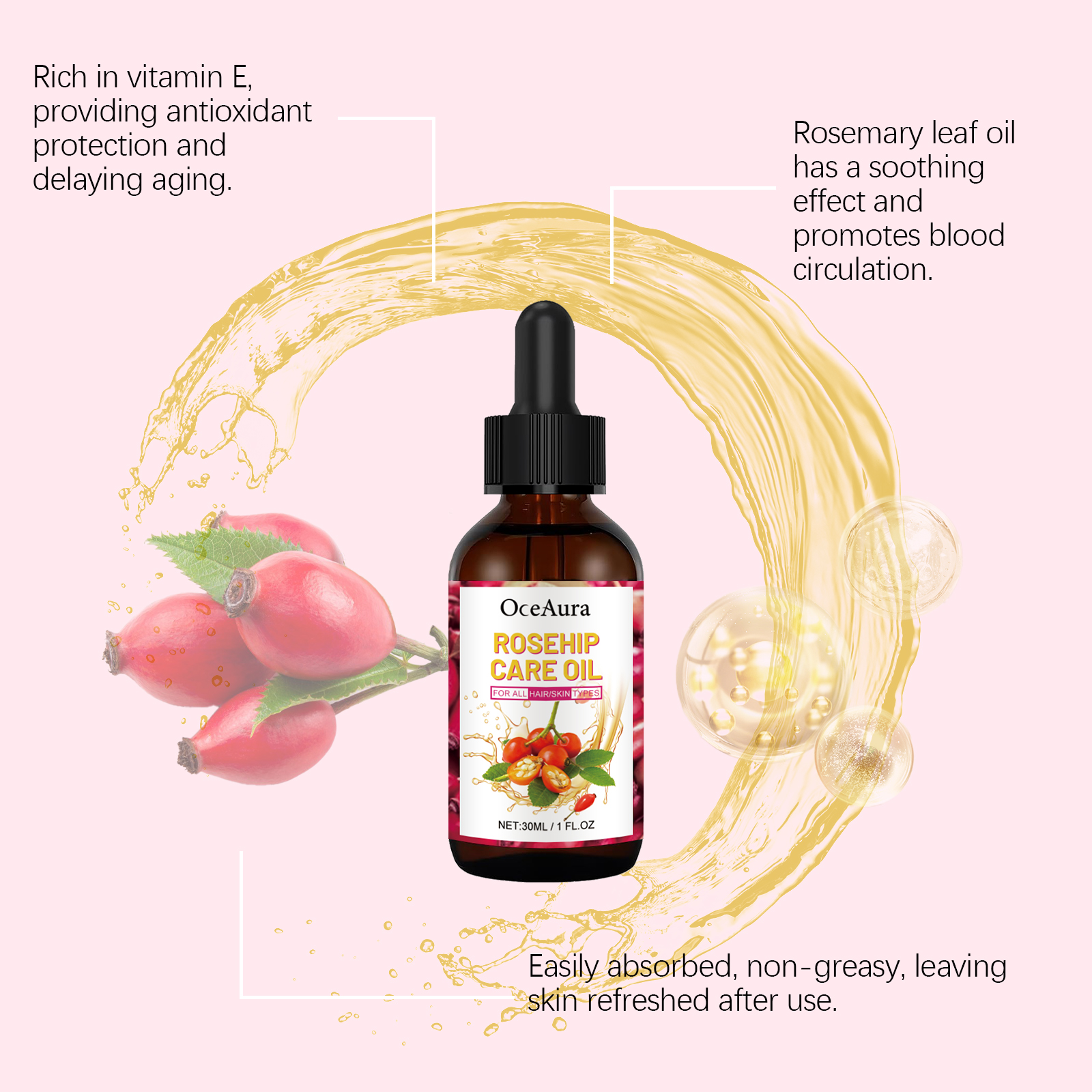 30ml Rosehip Oil For Face Fade - Face Oil Rosehip 评论和价格