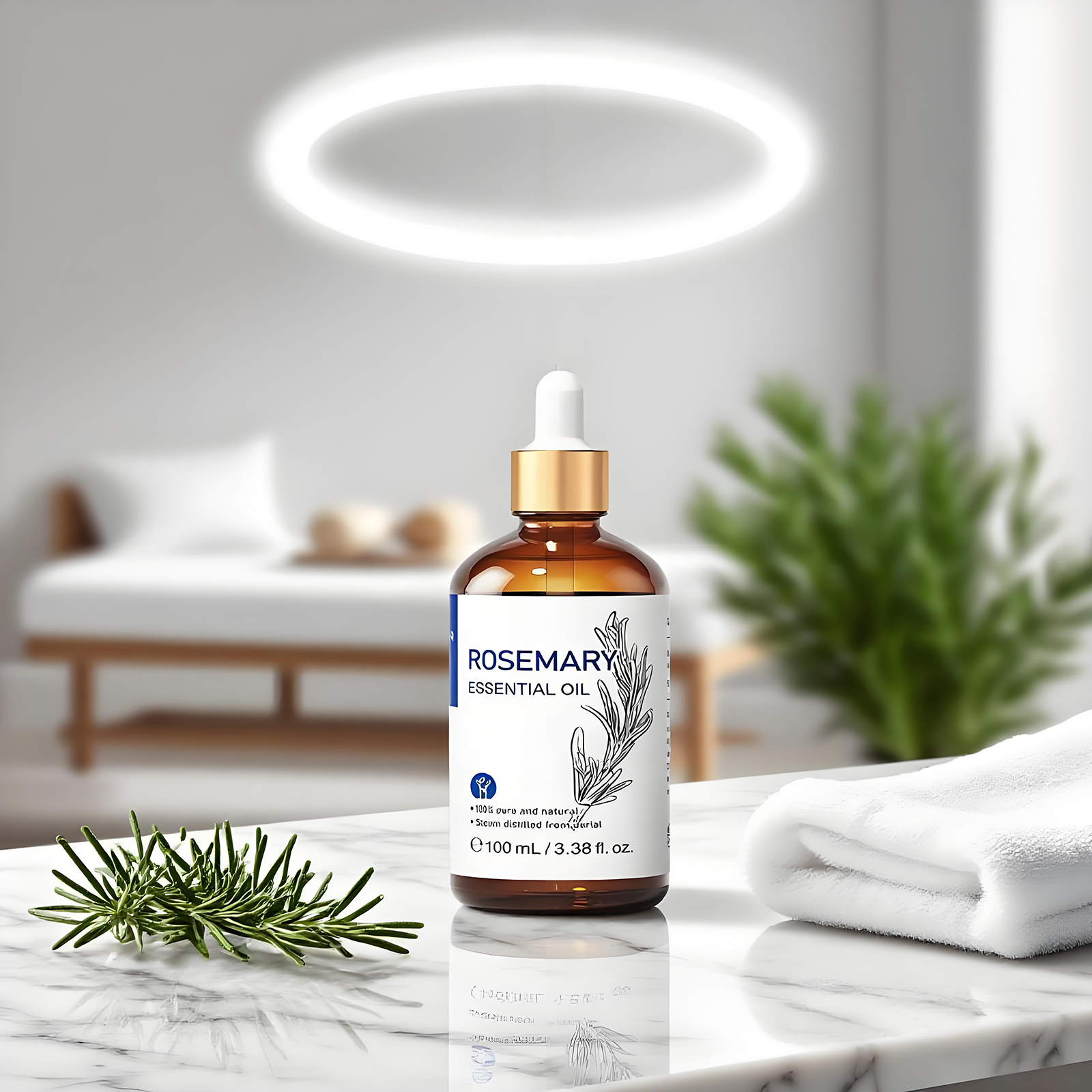 HIQILI 100% Pure Rosemary Esse - Skincare Skin 1004 评论和价格