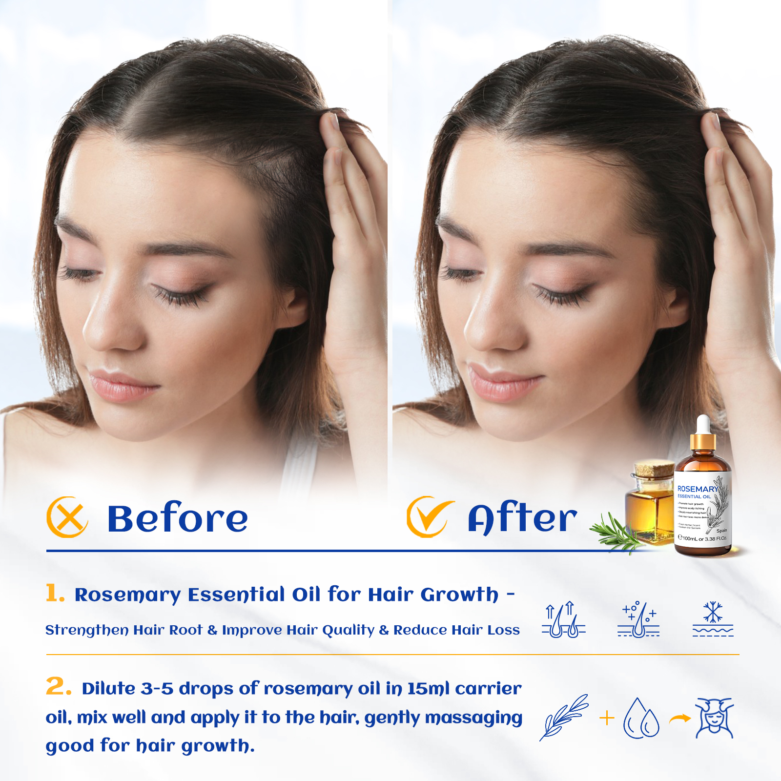 HIQILI 100% Pure Rosemary Esse - Skincare Skin 1004 评论和价格