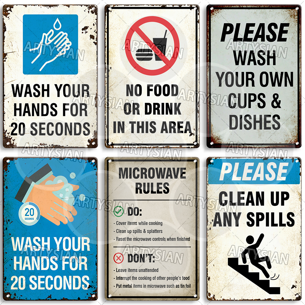 Hygiene Metal Sign No Shoes No - Skincare Viral 评论和价格