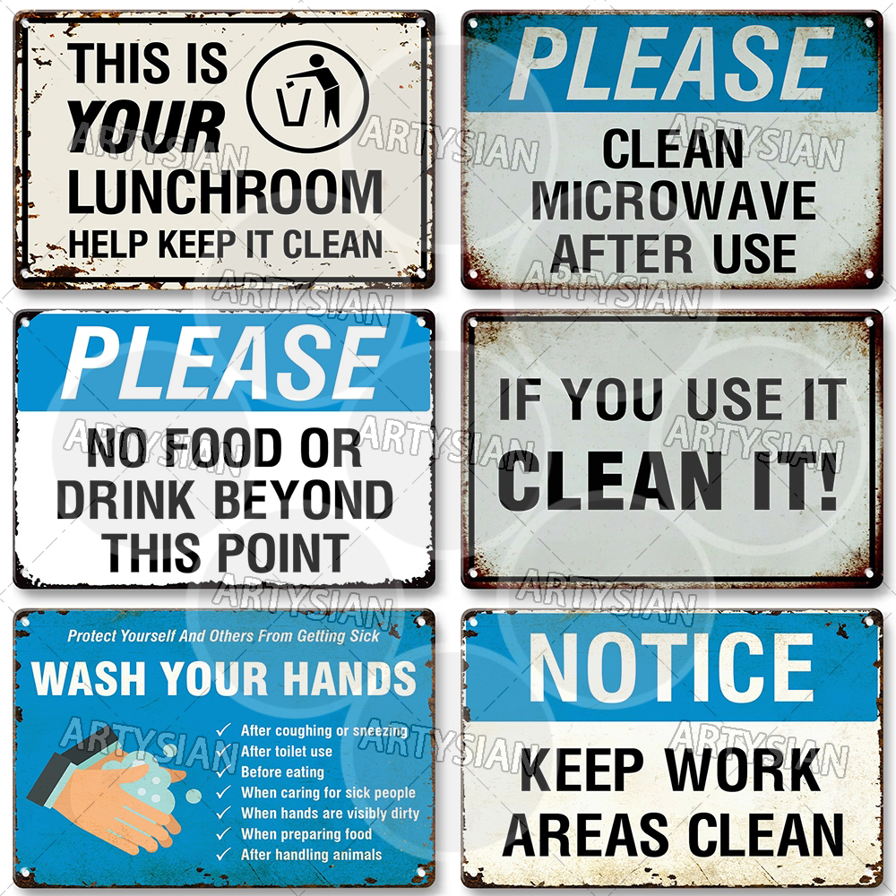 Hygiene Metal Sign No Shoes No - Skincare Viral 评论和价格