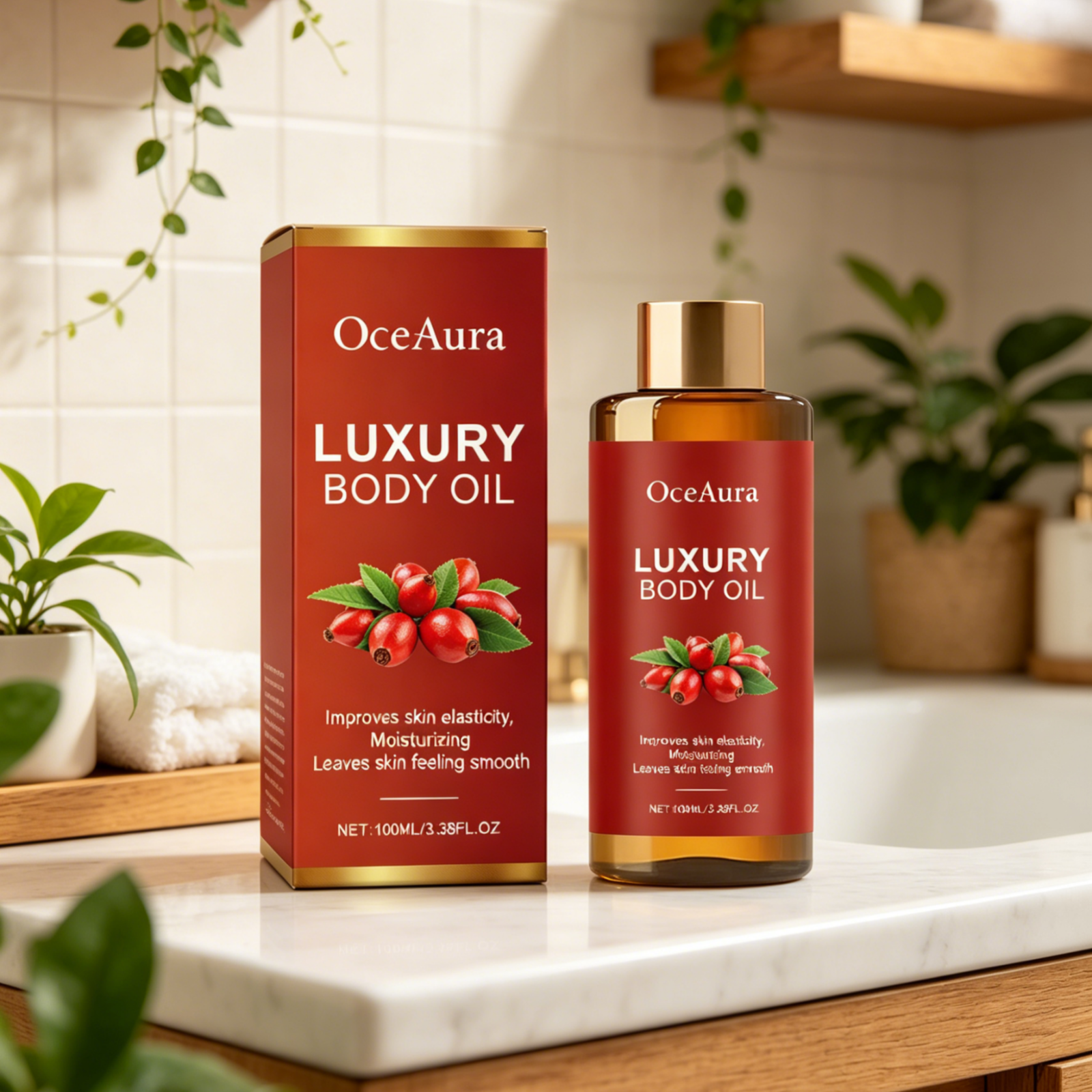 OceAura Luxury Body Oils Deep  - Face Oil Rosehip 评论和价格